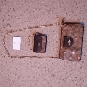 Coach purse and cardholder